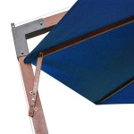 vidaXL Umbrelă în consolă cu stâlp, azuriu, 3,5x2,9 m, lemn de brad vidaXL Umbrelă în consolă cu stâlp, azuriu, 3,5x2,9 m, lemn de brad