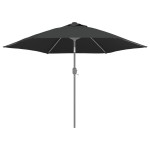 vidaXL Pânză de schimb umbrelă de soare de grădină, antracit, 300 cm