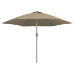 vidaXL Pânză de schimb umbrelă de soare de exterior gri taupe 300 cm