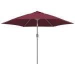 vidaXL Pânză de schimb umbrelă de soare de exterior roșu bordo 300 cm