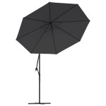 vidaXL Pânză de schimb umbrelă de soare, negru, 300 cm