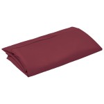vidaXL Pânză de schimb umbrelă de soare consolă, roșu bordo, 300 cm
