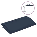 vidaXL Pânză de schimb umbrelă de soare tip consolă, albastru, 350 cm vidaXL Pânză de schimb umbrelă de soare tip consolă, albastru, 350 cm