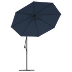 vidaXL Pânză de schimb umbrelă de soare tip consolă, albastru, 350 cm vidaXL Pânză de schimb umbrelă de soare tip consolă, albastru, 350 cm