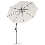 vidaXL Pânză de schimb umbrelă de soare, alb nisipiu, 350 cm vidaXL Pânză de schimb umbrelă de soare, alb nisipiu, 350 cm
