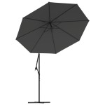 vida XL Pânză de schimb umbrelă de soare consolă, antracit, 350 cm vida XL Pânză de schimb umbrelă de soare consolă, antracit, 350 cm
