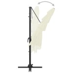 vidaXL Umbrelă de soare 4 niveluri, stâlp aluminiu, nisipiu 250x250 cm vidaXL Umbrelă de soare 4 niveluri, stâlp aluminiu, nisipiu 250x250 cm