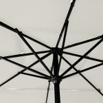 vidaXL Umbrelă de soare 3 niveluri, stâlp aluminiu, nisipiu, 2,5x2,5 m vidaXL Umbrelă de soare 3 niveluri, stâlp aluminiu, nisipiu, 2,5x2,5 m