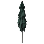 vidaXL Umbrelă de soare 3 niveluri, stâlp aluminiu, verde, 2,5x2,5 m vidaXL Umbrelă de soare 3 niveluri, stâlp aluminiu, verde, 2,5x2,5 m