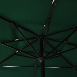 vidaXL Umbrelă de soare 3 niveluri, stâlp aluminiu, verde, 2,5x2,5 m vidaXL Umbrelă de soare 3 niveluri, stâlp aluminiu, verde, 2,5x2,5 m