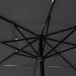 vidaXL Umbrelă de soare 3 niveluri, stâlp aluminiu, antracit 2,5x2,5 m vidaXL Umbrelă de soare 3 niveluri, stâlp aluminiu, antracit 2,5x2,5 m