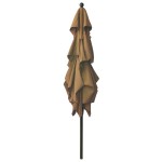 vidaXL Umbrelă de soare 3 niveluri, stâlp aluminiu, taupe, 2,5x2,5 m vidaXL Umbrelă de soare 3 niveluri, stâlp aluminiu, taupe, 2,5x2,5 m