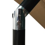 vidaXL Umbrelă de soare 3 niveluri, stâlp aluminiu, taupe, 2,5x2,5 m vidaXL Umbrelă de soare 3 niveluri, stâlp aluminiu, taupe, 2,5x2,5 m