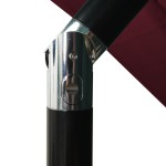 vidaXL Umbrelă de soare 3 niveluri stâlp aluminiu roșu bordo 2,5x2,5 m vidaXL Umbrelă de soare 3 niveluri stâlp aluminiu roșu bordo 2,5x2,5 m
