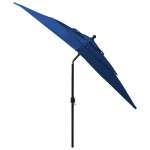 vidaXL Umbrelă grădină 3 niveluri, stâlp aluminiu, azuriu, 2,5x2,5 m vidaXL Umbrelă grădină 3 niveluri, stâlp aluminiu, azuriu, 2,5x2,5 m