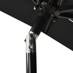 vidaXL Umbrelă de grădină cu 3 niveluri, stâlp aluminiu, negru, 2x2 m vidaXL Umbrelă de grădină cu 3 niveluri, stâlp aluminiu, negru, 2x2 m