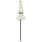 vidaXL Umbrelă de grădină cu 3 niveluri, stâlp aluminiu, nisipiu, 2 m vidaXL Umbrelă de grădină cu 3 niveluri, stâlp aluminiu, nisipiu, 2 m