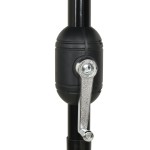 vidaXL Umbrelă de grădină 3 niveluri, stâlp aluminiu, antracit, 2,5 m