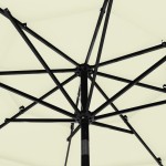 vidaXL Umbrelă de grădină cu 3 niveluri, stâlp aluminiu, nisipiu, 3 m vidaXL Umbrelă de grădină cu 3 niveluri, stâlp aluminiu, nisipiu, 3 m