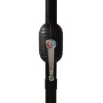 vidaXL Umbrelă de grădină 3 niveluri, stâlp aluminiu, antracit, 3 m