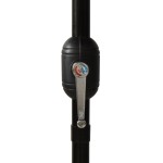 vidaXL Umbrelă de grădină cu 3 niveluri, stâlp aluminiu, negru, 3 m