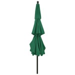 vidaXL Umbrelă grădină cu 3 niveluri, stâlp aluminiu, verde, 3,5 m vidaXL Umbrelă grădină cu 3 niveluri, stâlp aluminiu, verde, 3,5 m
