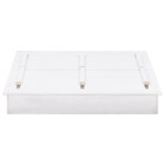 vidaXL Cutie de nisip, alb, 95 x 90 x 15 cm, lemn de brad vidaXL Cutie de nisip, alb, 95 x 90 x 15 cm, lemn de brad