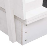 vidaXL Cutie de nisip, alb, 95 x 90 x 15 cm, lemn de brad vidaXL Cutie de nisip, alb, 95 x 90 x 15 cm, lemn de brad