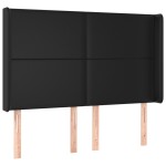 vidaXL Pat cu arcuri, saltea și LED, negru, 140x200cm, piele ecologică vidaXL Pat cu arcuri, saltea și LED, negru, 140x200cm, piele ecologică