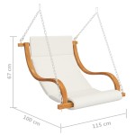 vidaXL Scaun balansoar fără cadru leagăn cu pernă, lemn curbat vidaXL Scaun balansoar fără cadru leagăn cu pernă, lemn curbat