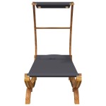 vidaXL Pat de exterior cu baldachin antracit 100x190x134 cm lemn masiv vidaXL Pat de exterior cu baldachin antracit 100x190x134 cm lemn masiv