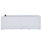 vidaXL Strat înălțat grădină cu sistem auto-udare, alb, 100x43x33 cm