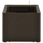 vidaXL Strat înălțat grădină sistem automat udare cafeniu 100x43x33 cm vidaXL Strat înălțat grădină sistem automat udare cafeniu 100x43x33 cm