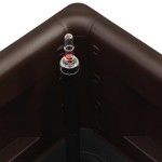 vidaXL Strat înălțat grădină sistem automat udare cafeniu 100x43x33 cm vidaXL Strat înălțat grădină sistem automat udare cafeniu 100x43x33 cm