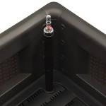 vidaXL Strat înălțat grădină sistem auto-udare, antracit, 100x43x33 cm