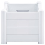 vidaXL Strat înălțat de grădină, alb, 100 x 43 x 35 cm, PP vidaXL Strat înălțat de grădină, alb, 100 x 43 x 35 cm, PP