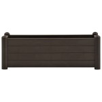 vidaXL Strat înălțat de grădină, cafeniu, 100 x 43 x 35 cm, PP