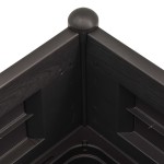 vidaXL Strat înălțat de grădină, antracit, 100 x 43 x 35 cm, PP