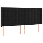 vidaXL Pat cu arcuri, saltea și LED, negru, 200x200 cm, catifea vidaXL Pat cu arcuri, saltea și LED, negru, 200x200 cm, catifea