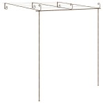 vidaXL Pergolă de grădină, maro antic, 3x3x2,5 m, fier vidaXL Pergolă de grădină, maro antic, 3x3x2,5 m, fier
