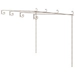 vidaXL Pergolă de grădină, maro antic, 4x3x2,5 m, fier vidaXL Pergolă de grădină, maro antic, 4x3x2,5 m, fier
