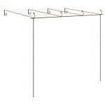 vidaXL Pergolă de grădină, maro antic, 4x3x2,5 m, fier vidaXL Pergolă de grădină, maro antic, 4x3x2,5 m, fier