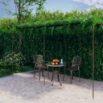 vidaXL Pergolă de grădină, maro antic, 6x3x2,5 m, fier vidaXL Pergolă de grădină, maro antic, 6x3x2,5 m, fier