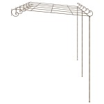 vidaXL Pergolă de grădină, maro antic, 6x3x2,5 m, fier vidaXL Pergolă de grădină, maro antic, 6x3x2,5 m, fier