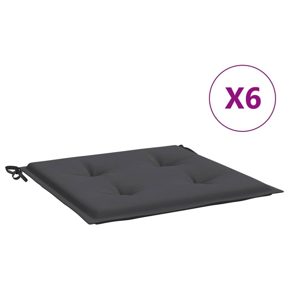 vidaXL Perne scaune grădină 6 buc. antracit 40x40x4 cm țesătură Oxford