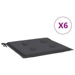 vidaXL Perne scaune grădină 6 buc. antracit 40x40x4 cm țesătură Oxford vidaXL Perne scaune grădină 6 buc. antracit 40x40x4 cm țesătură Oxford