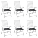 vidaXL Perne scaune grădină 6 buc. antracit 40x40x4 cm țesătură Oxford vidaXL Perne scaune grădină 6 buc. antracit 40x40x4 cm țesătură Oxford