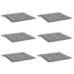 vidaXL Perne scaune grădină 6 buc. gri 40x40x4 cm țesătură Oxford vidaXL Perne scaune grădină 6 buc. gri 40x40x4 cm țesătură Oxford