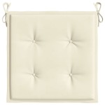vidaXL Perne scaune grădină 6 buc. crem 40x40x4 cm țesătură Oxford vidaXL Perne scaune grădină 6 buc. crem 40x40x4 cm țesătură Oxford