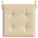 vidaXL Perne scaune grădină 6 buc. bej 40x40x4 cm țesătură Oxford